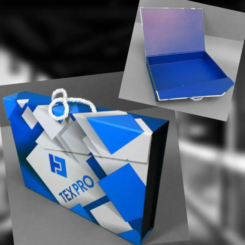 Шкатулка TEXPRO с ручкой и фирменной печатью
